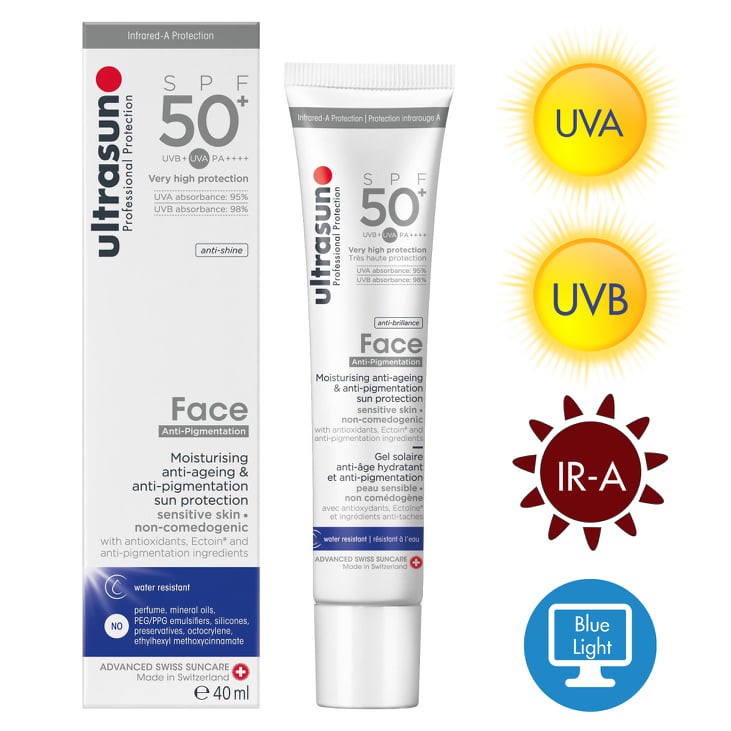 KEM CHỐNG NẮNG ULTRASUN Face Anti-Pigmentation SPF50+ PA++++ 40ML [ Nhập Khẩu Chính Hãng ]