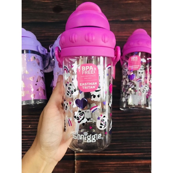 Bình nước Smiggle úc cho bé có dây đeo