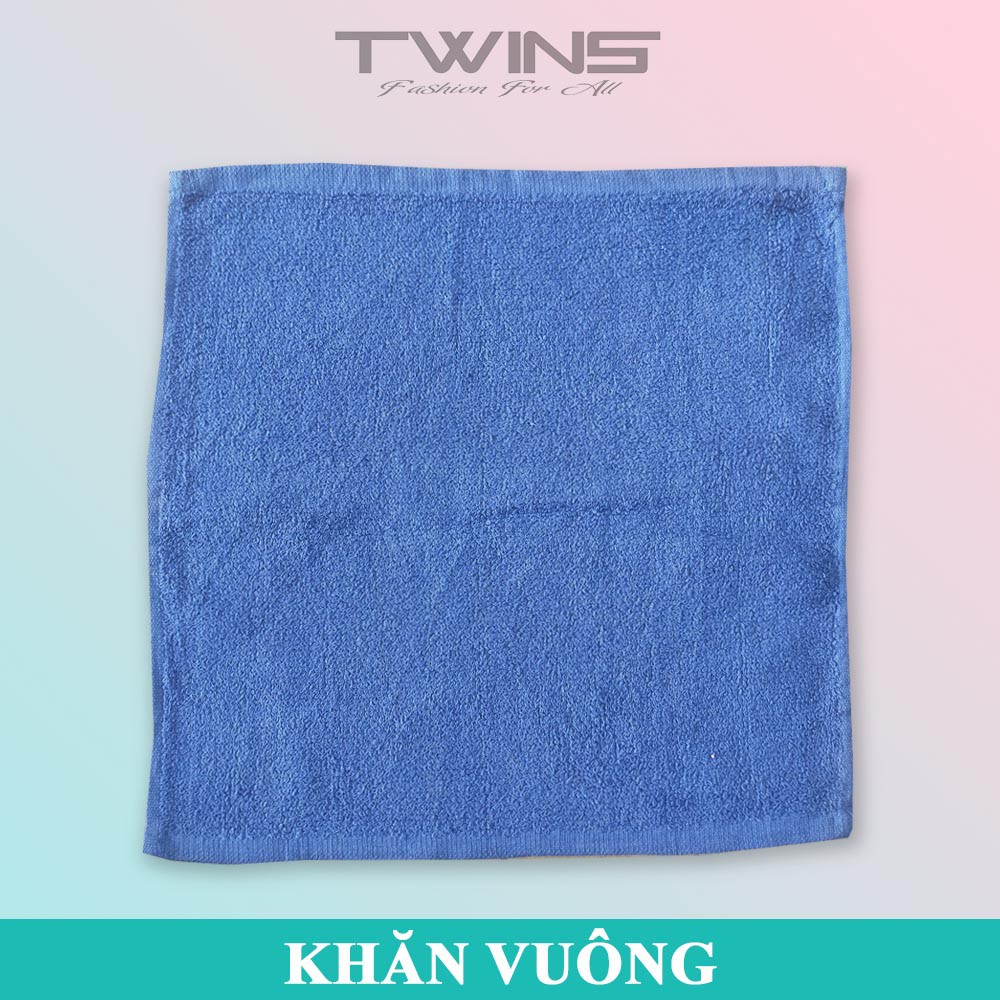 Khăn lau cotton cao cấp đa năng hình vuông thấm hút nước tốt bền màu không xù lông (shop giao màu ngẫu nhiên)