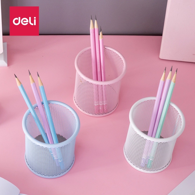 Giá Đỡ Bút Bằng Lưới Kim Loại Nhiều Màu Sắc Để Bàn Tiện Dụng