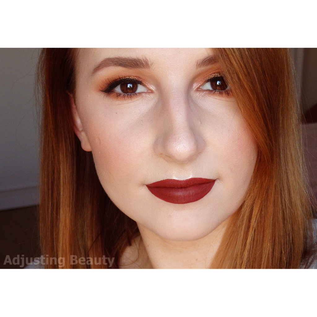 Son thỏi lì màu đỏ trầm pha nâu đất nhà B.J. velvet #12 | BigBuy360 - bigbuy360.vn