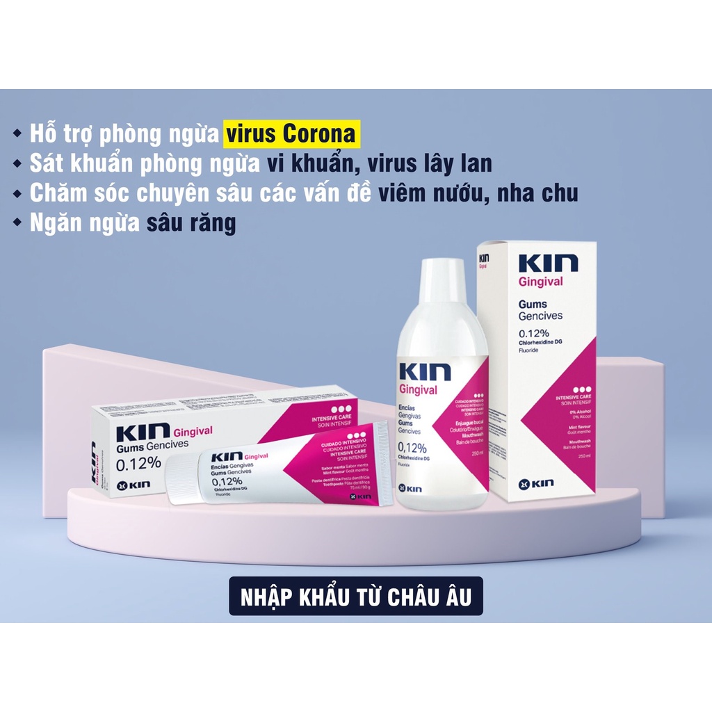 SKNM | Nước Súc Miệng Viêm Nướu KIN Gingival ® - Sát Khuẩn Miệng Họng
