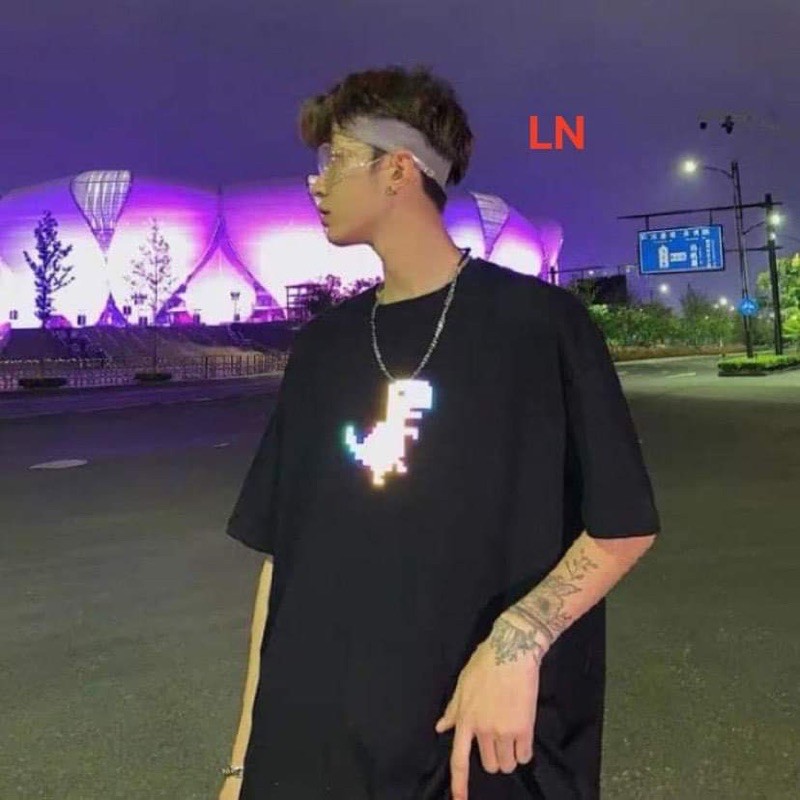 Áo phản quang khủng long nhỏ cotton TH6