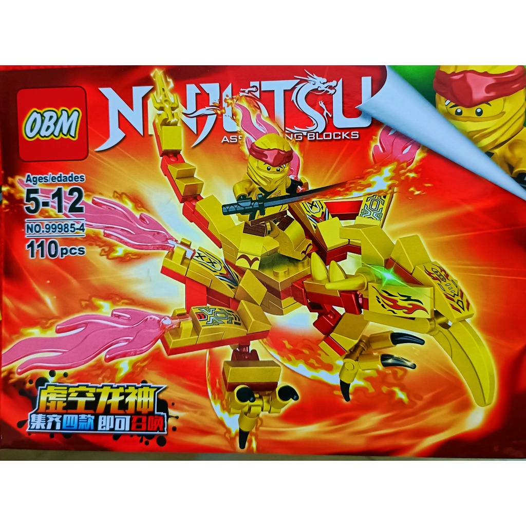 Đồ chơi lắp ráp,lego ninjago robot rồng phi tuyền cùng binh sỹ Ninjago mẫu A8100 phối hợp 4 in 1
