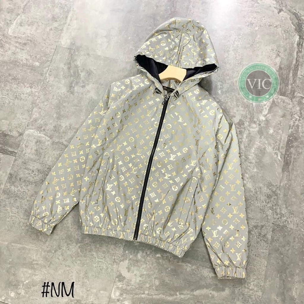 ÁO KHOÁC GIO NAM HỌA TIẾT HOA VĂN CHÌM AK20-043, 2 LỚP, CỔ TÀU CỰC SANG CHẢNH