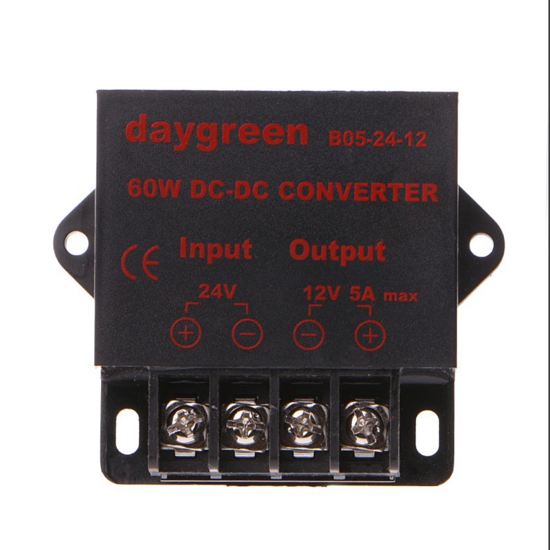 Thiết bị chuyển đổi điện áp từ 24VDC sang 12VDC bền bỉ tiện dụng