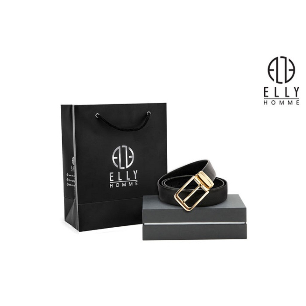 Dây lưng nam da thật ELLY HOMME – EDM6 Gold