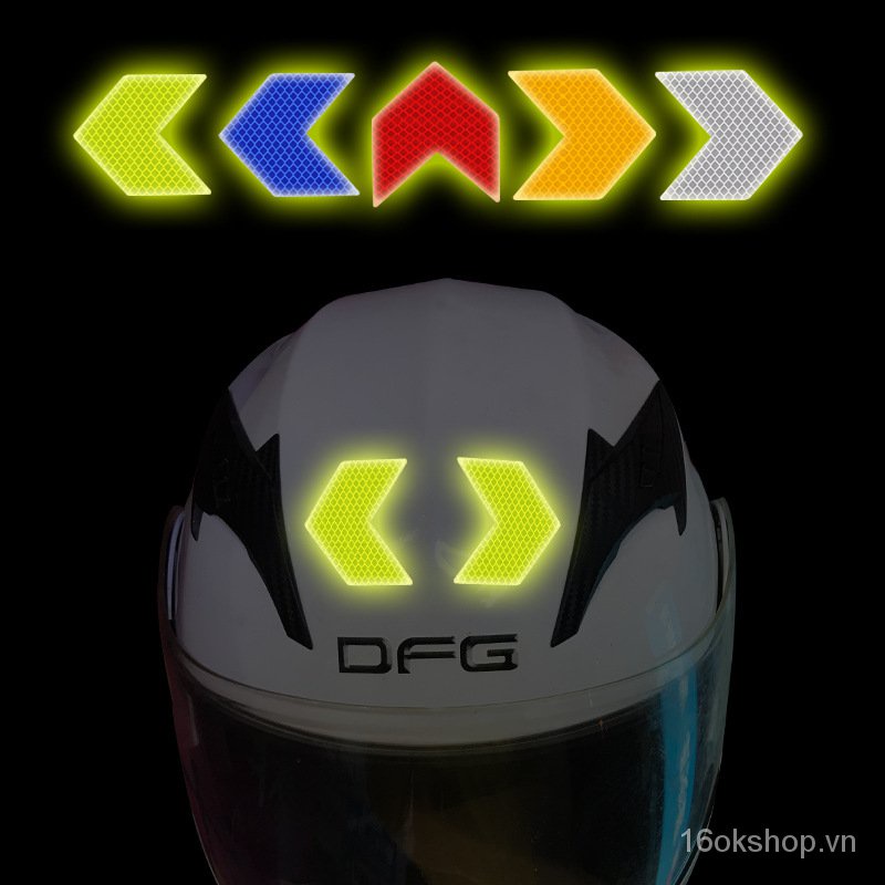 Set 10 miếng dán cảnh báo hướng dẫn hình mũi tên trang trí xe hơi