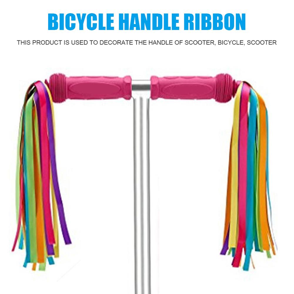 Dây Tua Rua Polyester 30CM Màu Cầu Vồng Trang Trí Xe Đạp
