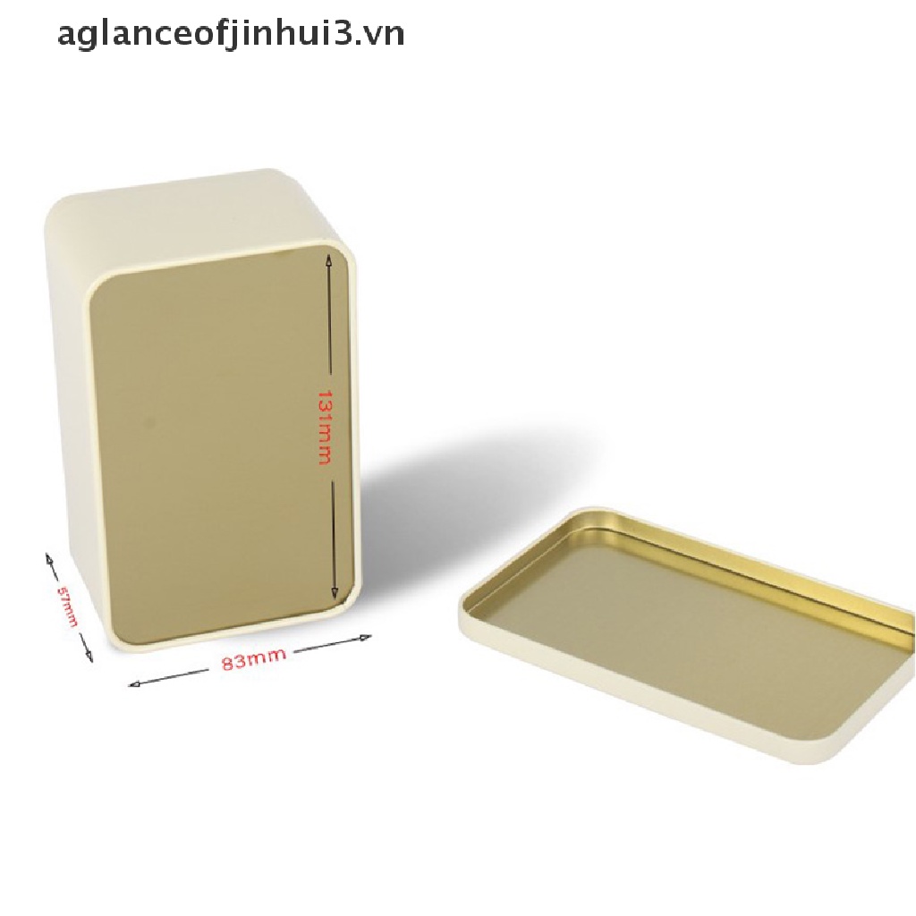 1 Hộp Thiếc Đựng Trà / Bánh Quy / Bánh Quy Bằng Thiếc