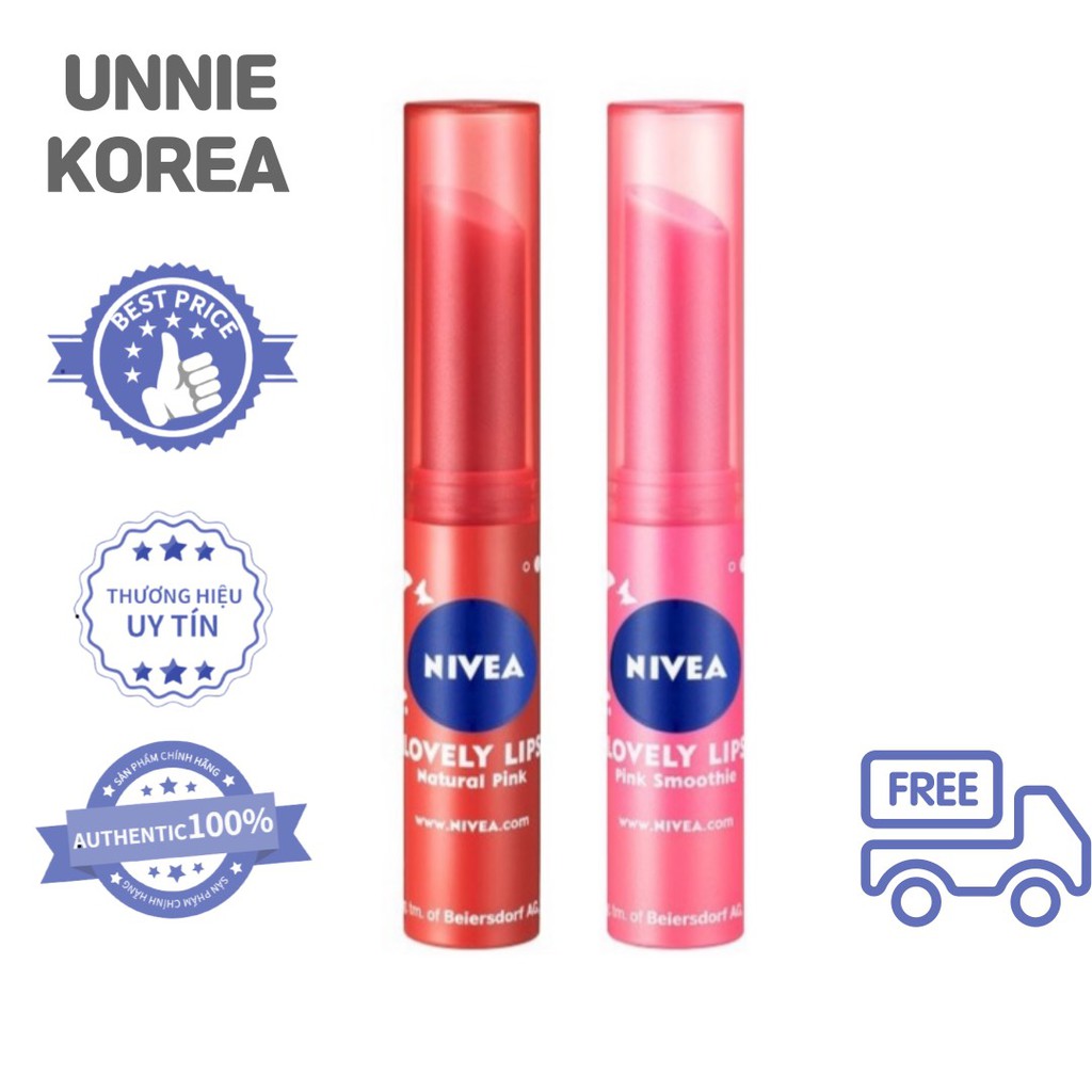 [Nivea] Son dưỡng môi Nivea Hàn Quốc cung cấp độ ẩm và dưỡng chất cho môi