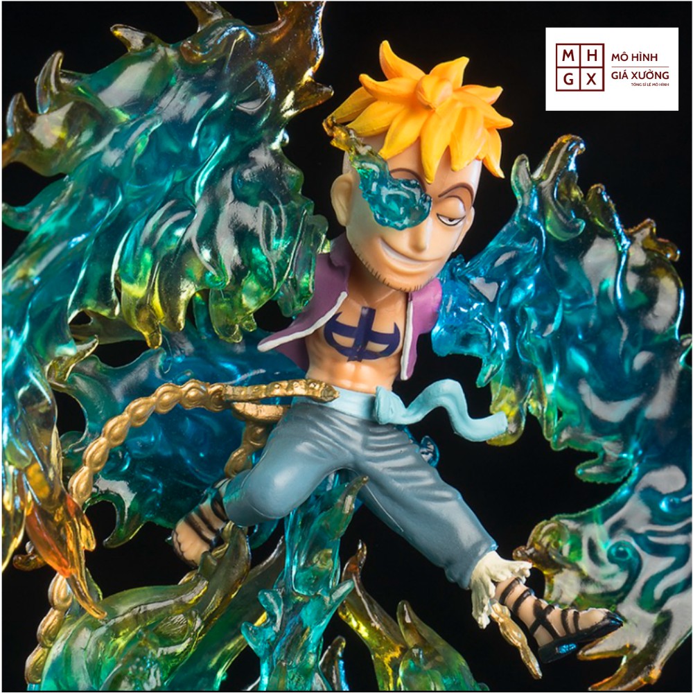 Mô hình One Piece Marco phượng hoàng siêu đẹp Cao 12cm trạng thái chiến đấu , figure mô hình one piece phượng hoàng marc