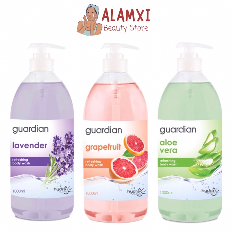 Sữa Tắm Guardian Refreshing Body Wash Lô Hội, Bưởi, Oải Hương 1000ml / 1L
