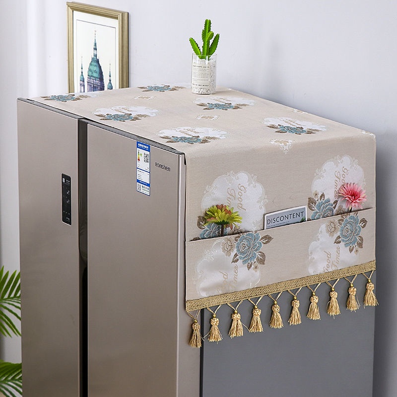 Vỏ Bọc Máy Giặt / Tủ Lạnh Chống Bụi Bẩn Tiện Dụng △❀☜♨Khăn Phủ Máy Giặt / Tủ Lạnh Ba Cửa Chống Bụi Bẩn Bảo Vệ Hiệu Quả