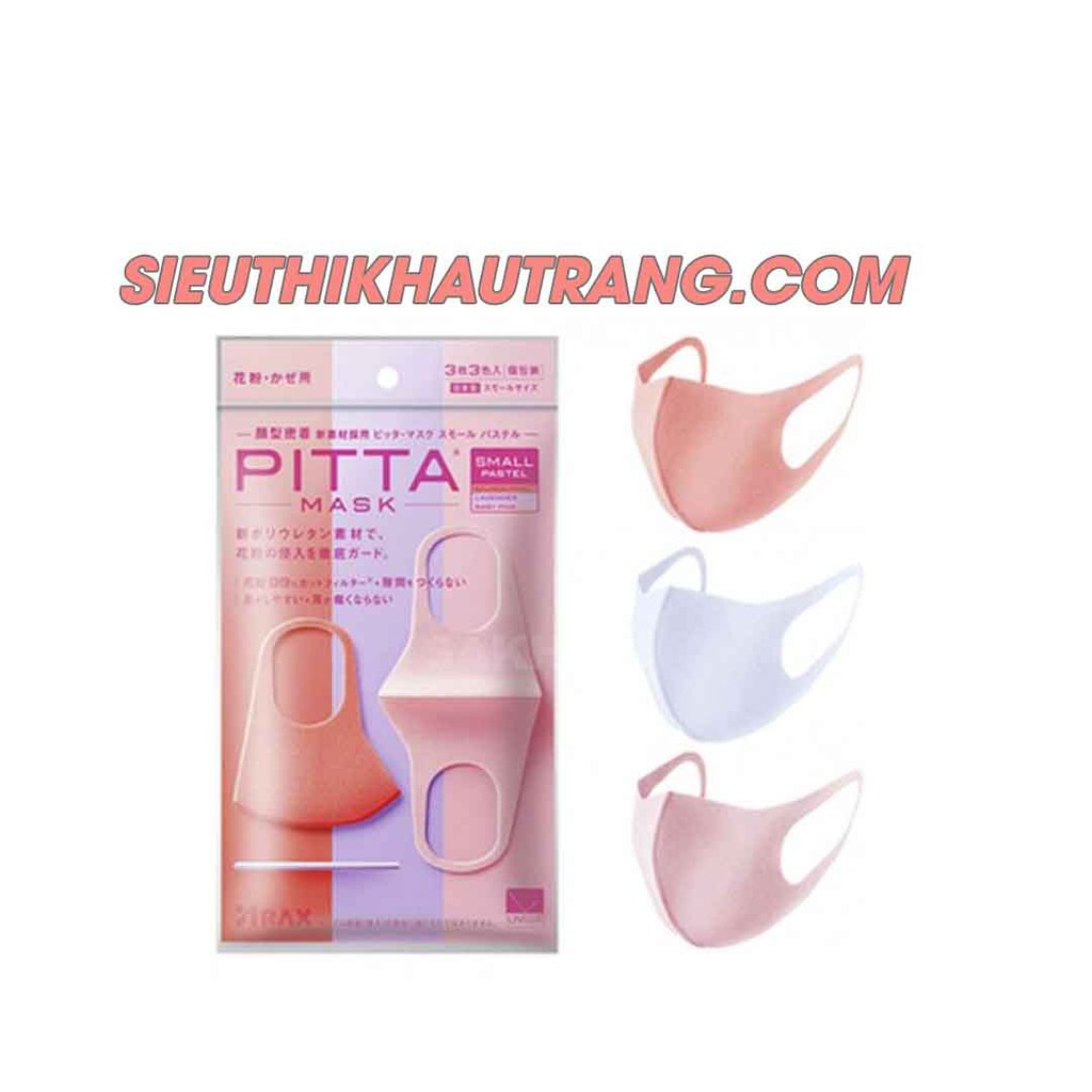 [Chính Hãng] Khẩu Trang Pitta Mask Small Pastel 2022 - Pitta Mask Hồng Cam Tím