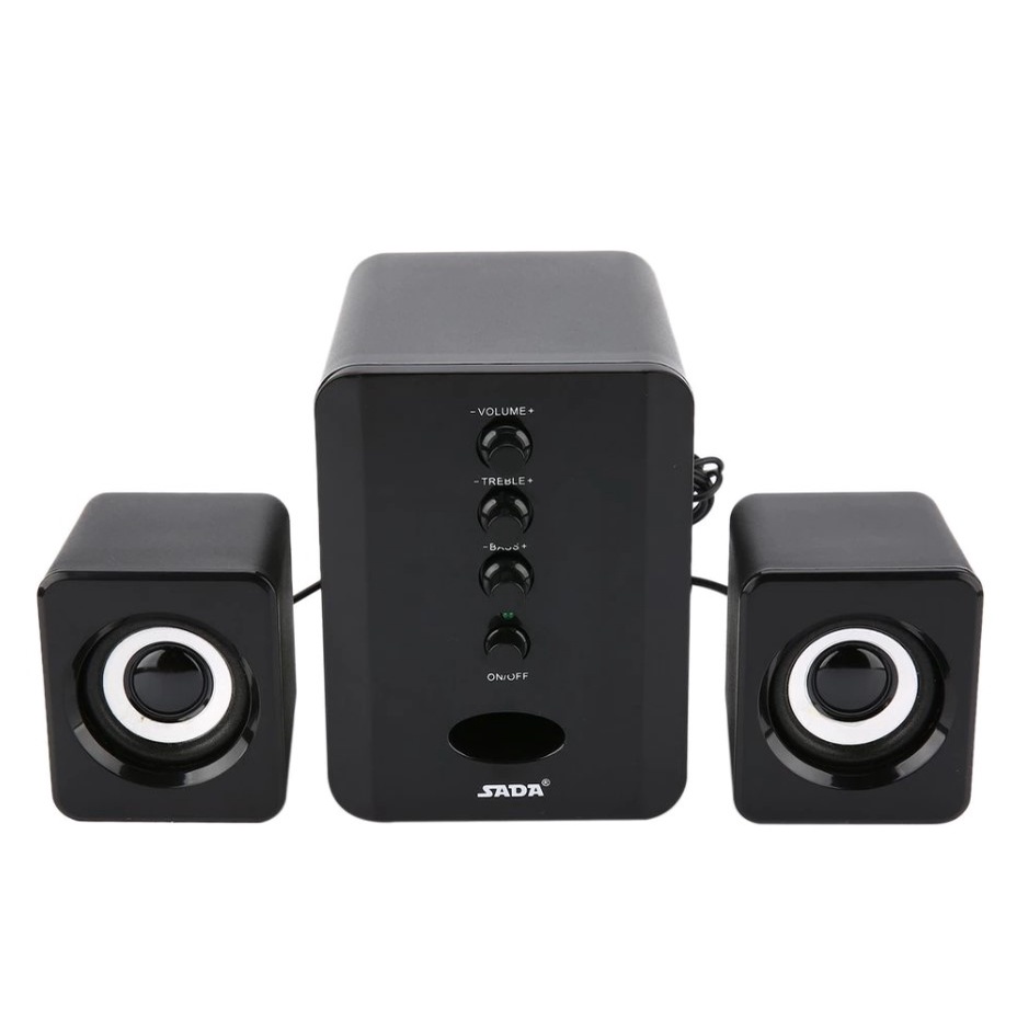 Loa Bãi Nhật, Bộ Loa Máy Tính Usb KAW D202 Chống Nhiễu, Thiết Kế Đẹp Mắt, Bền Bỉ