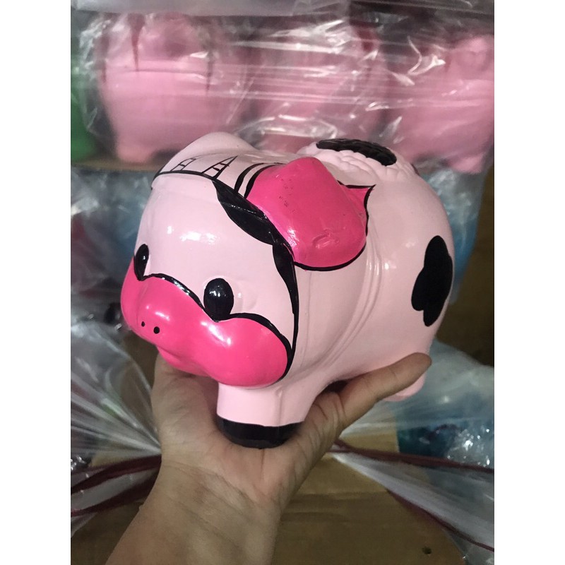 Heo đất bò sữa hồng size M