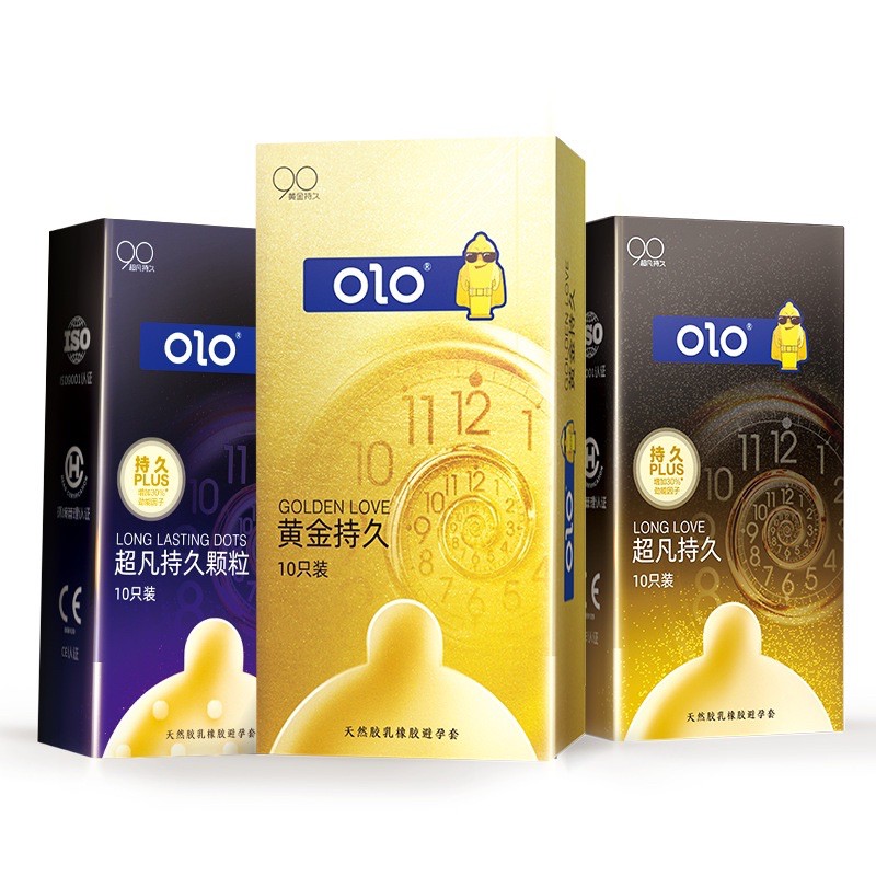 [Bộ 3 Kéo Dài] Bao Cao Su OLO 0.01mm Mỏng Nhất Thế Giới - Gốc Nước - Hộp 10 Bcs