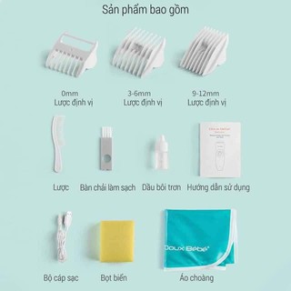 Tông đơ cắt tóc cho bé Doux Bebe - chống nước
