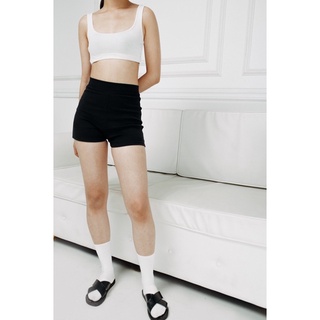 Quần short thun gân 3 màu Trắng, Đen, Xám- Funoff short