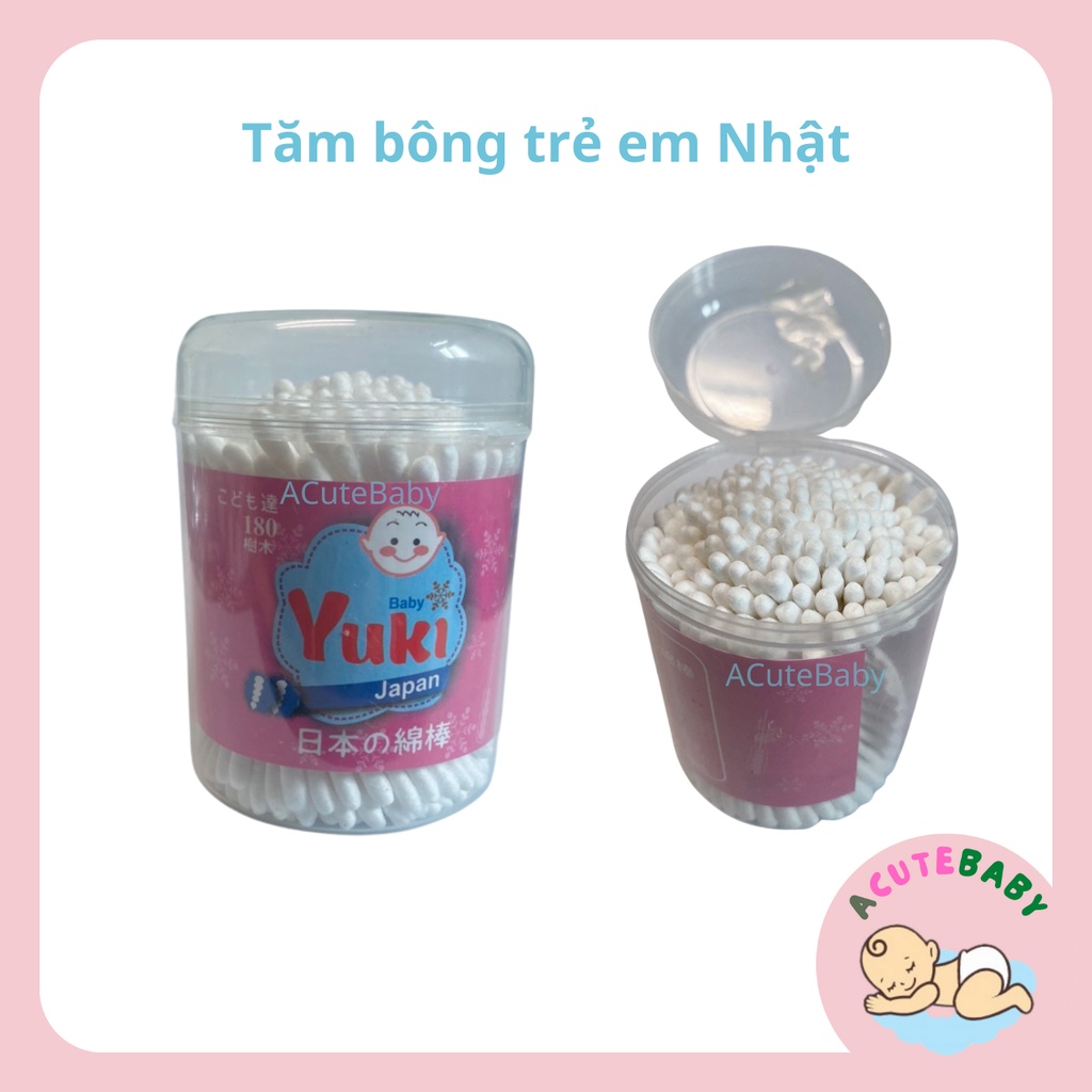 Tăm bông trẻ em sơ sinh vệ sinh cho bé Yuki - ACuteBaby