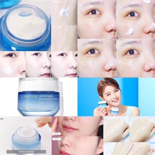 Kem dưỡng cấp ẩm Laneige water bank hydro / moisture cream ex - Chính hãng