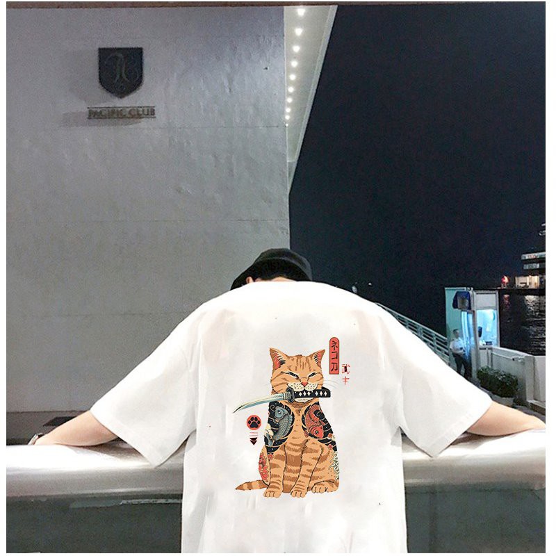 Áo thun tay lỡ mèo sát thủ form rộng vải dày mịn 2020T2646