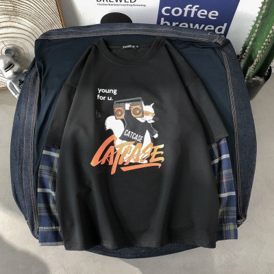 Áo thun tay dài Sweater form rộng UNISEX, in chữ CATCASE | BigBuy360 - bigbuy360.vn