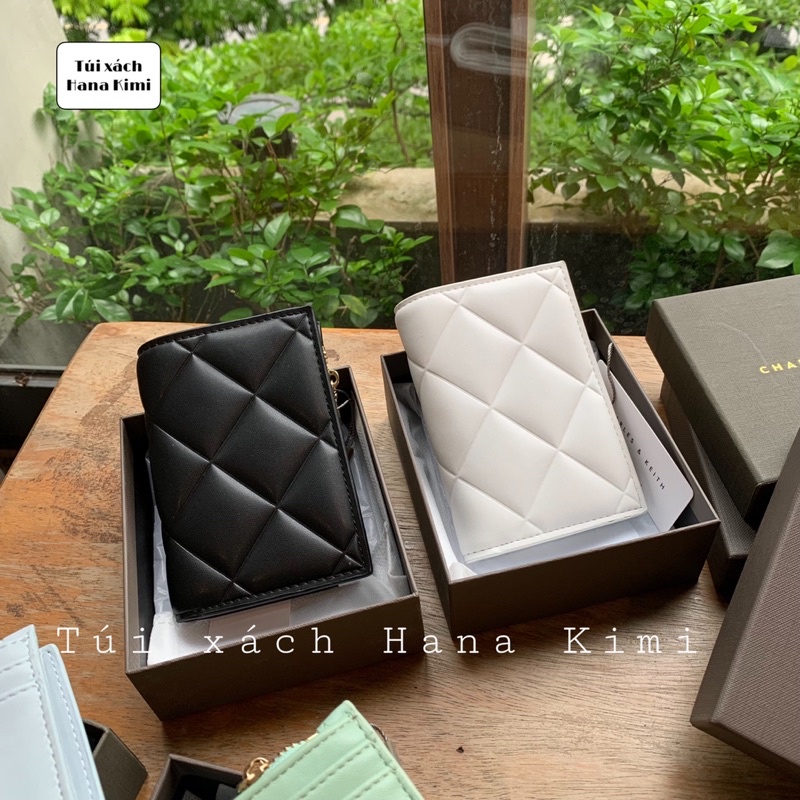 Ví bóp nữ mini gấp đôi trần ô FULL HỘP