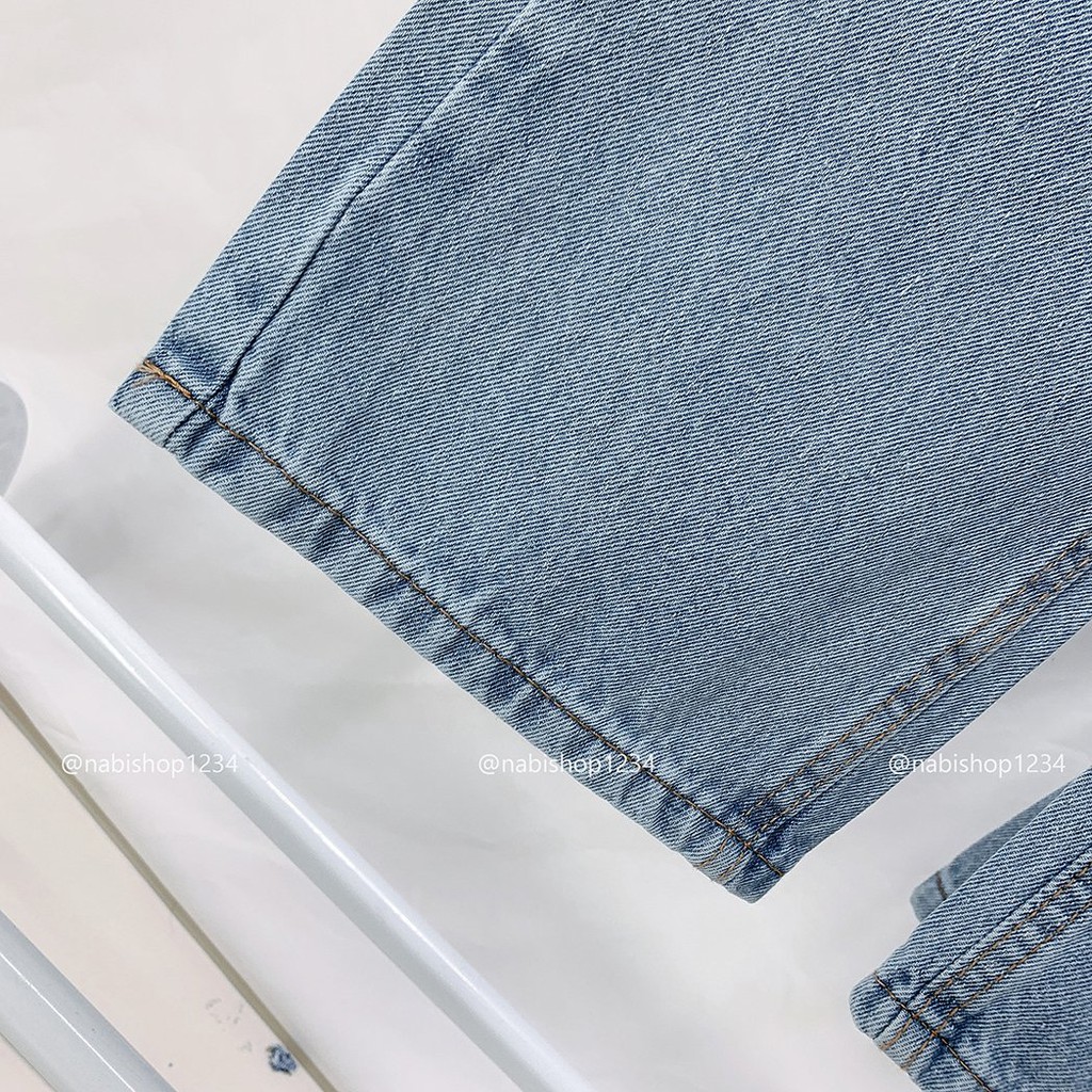 Quần Jean Nữ Ống Suông Cạp Cao - Nabishop1234 Mã 03 (ẢNH THẬT KÈM VIDEO) | BigBuy360 - bigbuy360.vn