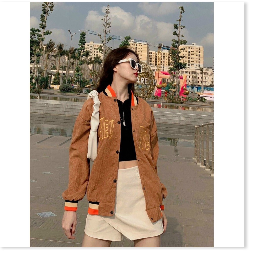 ÁO KHOÁC NỮ BOMBER UNISEX NHIỀU MÀU SẮC XINH XẮN THỜI TRANG MỚI KME