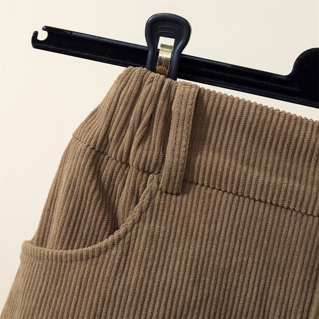 Chân Váy Nhung Dày Lưng Cao Thời Trang Hàn Quốc