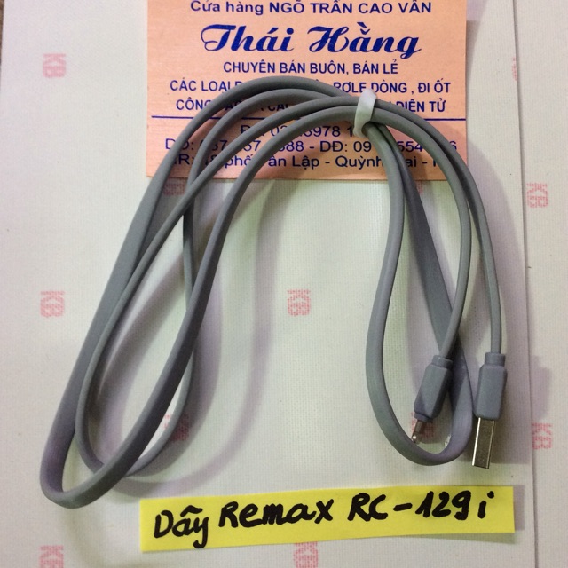 Dây sạc iphon remax RC-129
