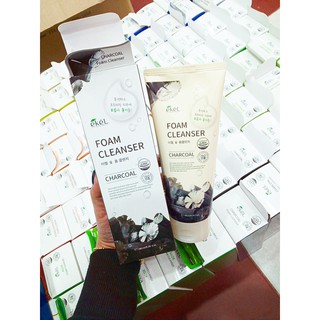 [CHÍNH HÃNG 100%] SỮA RỬA MẶT CHIẾT XUẤT THAN EKEL CHARCOAL FOAM CLEANSER 180ML