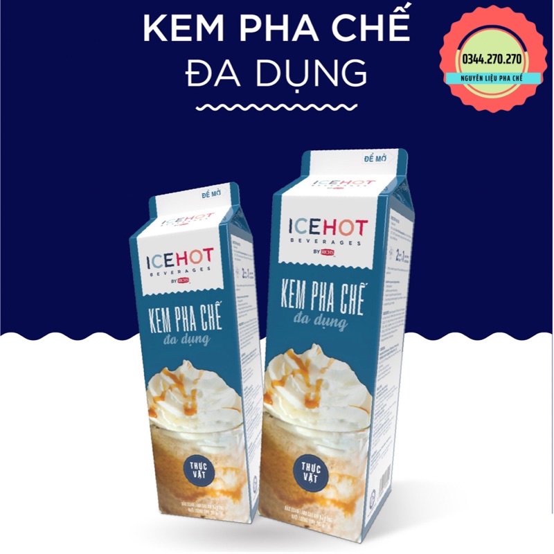 Kem pha chế đa dụng Base - Icehot Base 907gr