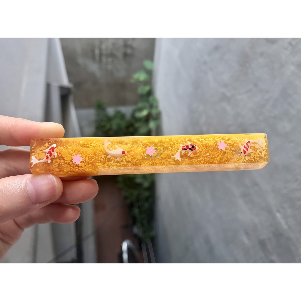 Keycap spacebar cá Koi 6,25u OEM - Keycaps dấu cách Koi fish artisan handmade trang trí bàn phím cơ gaming