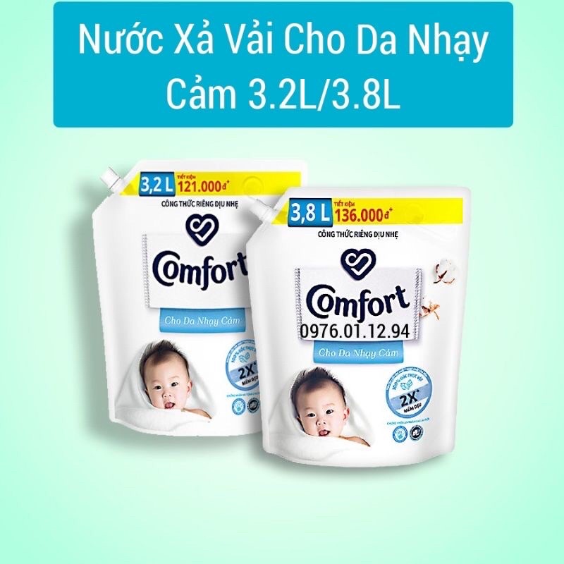 NƯỚC XẢ VẢI COMFORT DA NHẠY CẢM 3.8L