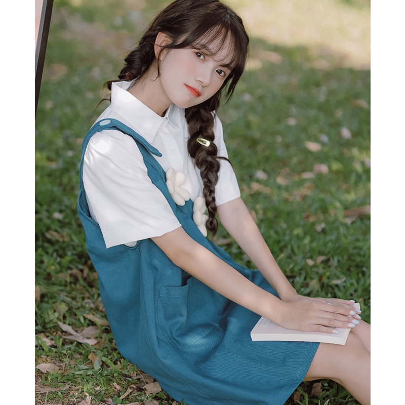 Đầm Hai Dây Mùa Hè Thắt Nơ Họa Tiết Hoa Ba Chiều Phong Cách Mới Cho Nữ