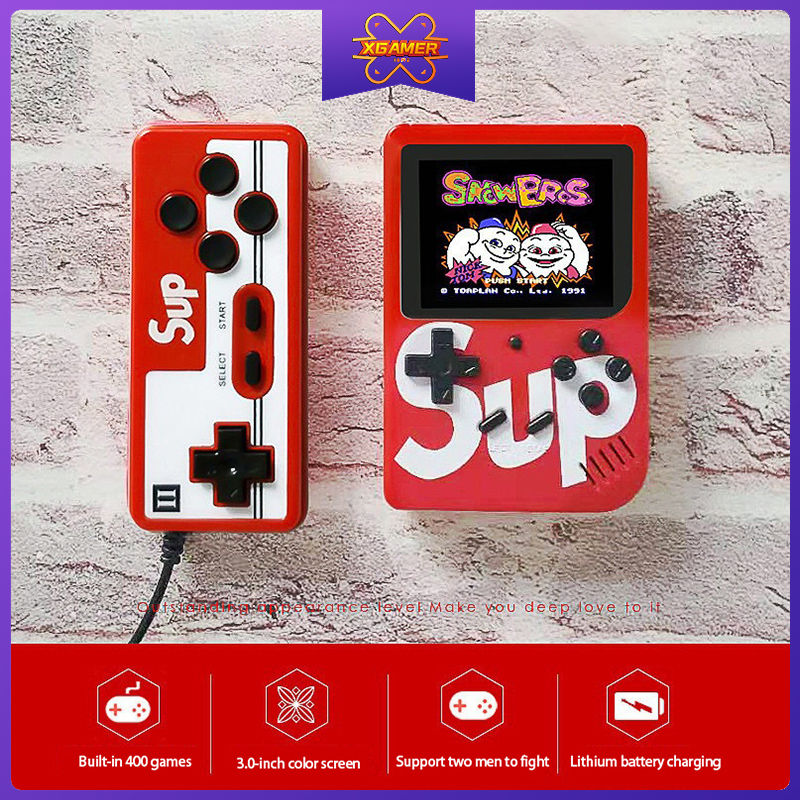 Máy chơi video game SUP retro 400 trong 1 kích thước cầm tay Xgamer