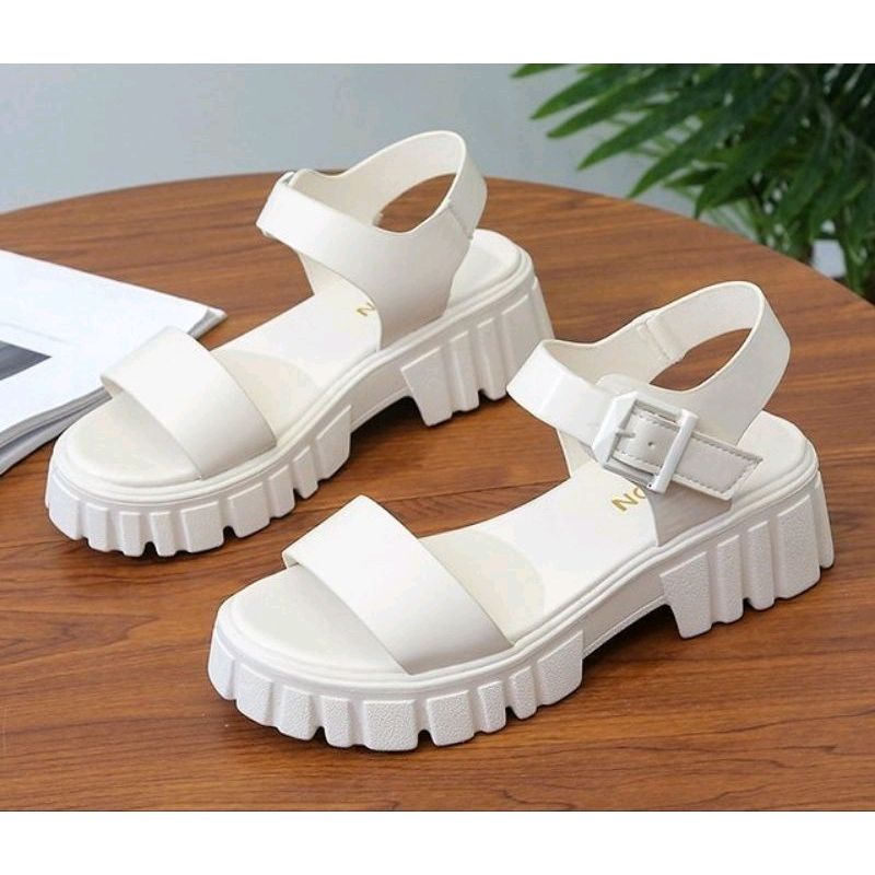 Giày xăng đan nữ quai ngang đế dày thời trang hot cho nữ 2022 VINA STORE mã WO11