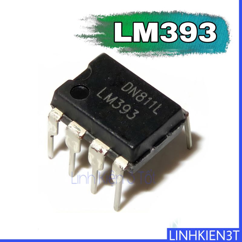 ( Túi 2 con ) IC khuếch đại thuật toán LM393PN LM393 DIP-8 chính hãng