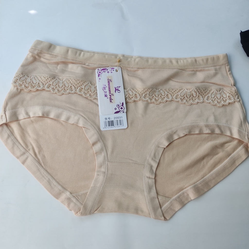Combo 5 quần lót nữ cạp cao gen bụng nhẹ, quần lót cotton pha ren
