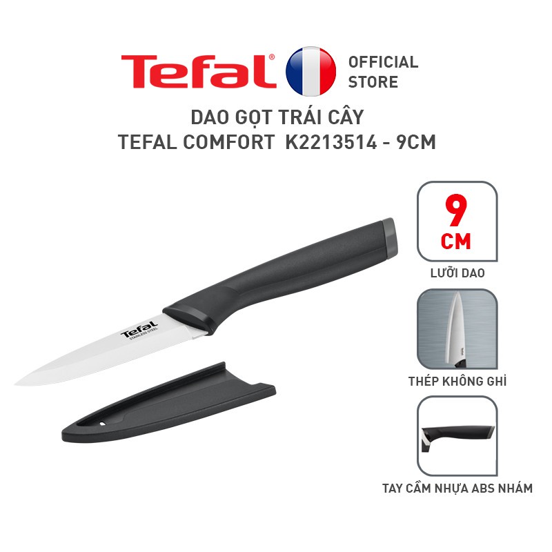 Dao gọt trái cây Tefal Comfort K2213514 9cm
