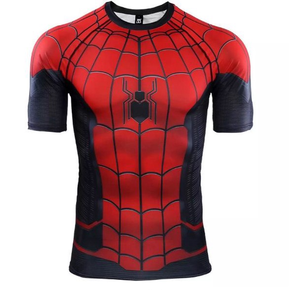 Áo thun in 3D Avengers 4 endgame nhanh khô tập thể dục thể thao bó sát