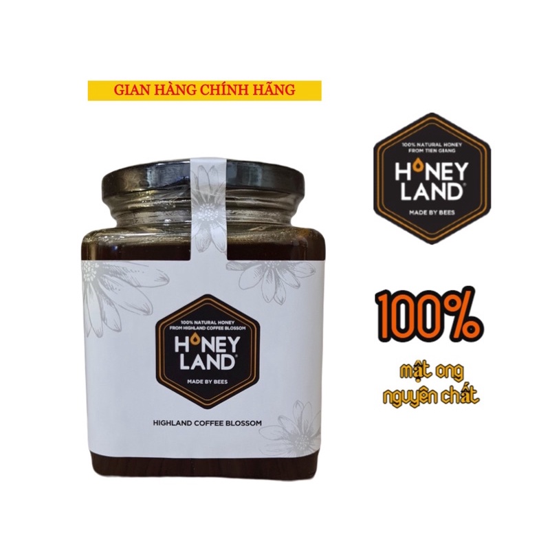 Mật ong rừng hoa Cafe HONEYLAND 500g mật ong thiên nhiên nguyên chất