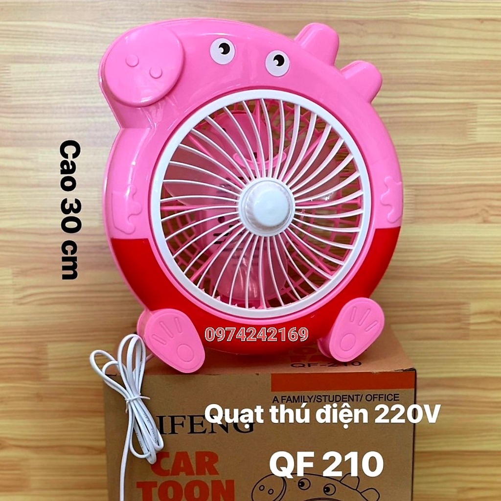 QUẠT MINI HÌNH THÚ CẮM ĐIỆN 220V