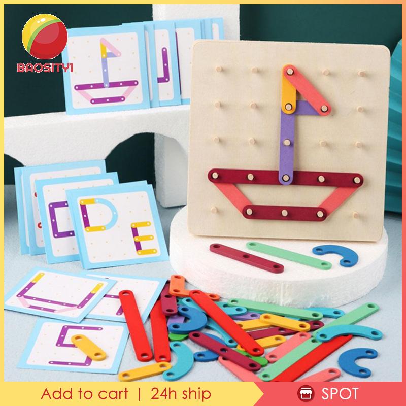 [Baosity1] Đồ Chơi Lắp Ghép Chữ Cái Và Số Bằng Gỗ Nhiều Màu Sắc Cho Bé