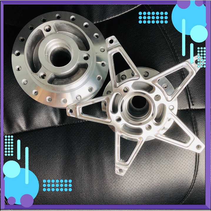 Đùm Trước + Sau luôn lòng CNC gắn Cho Raider/Satria