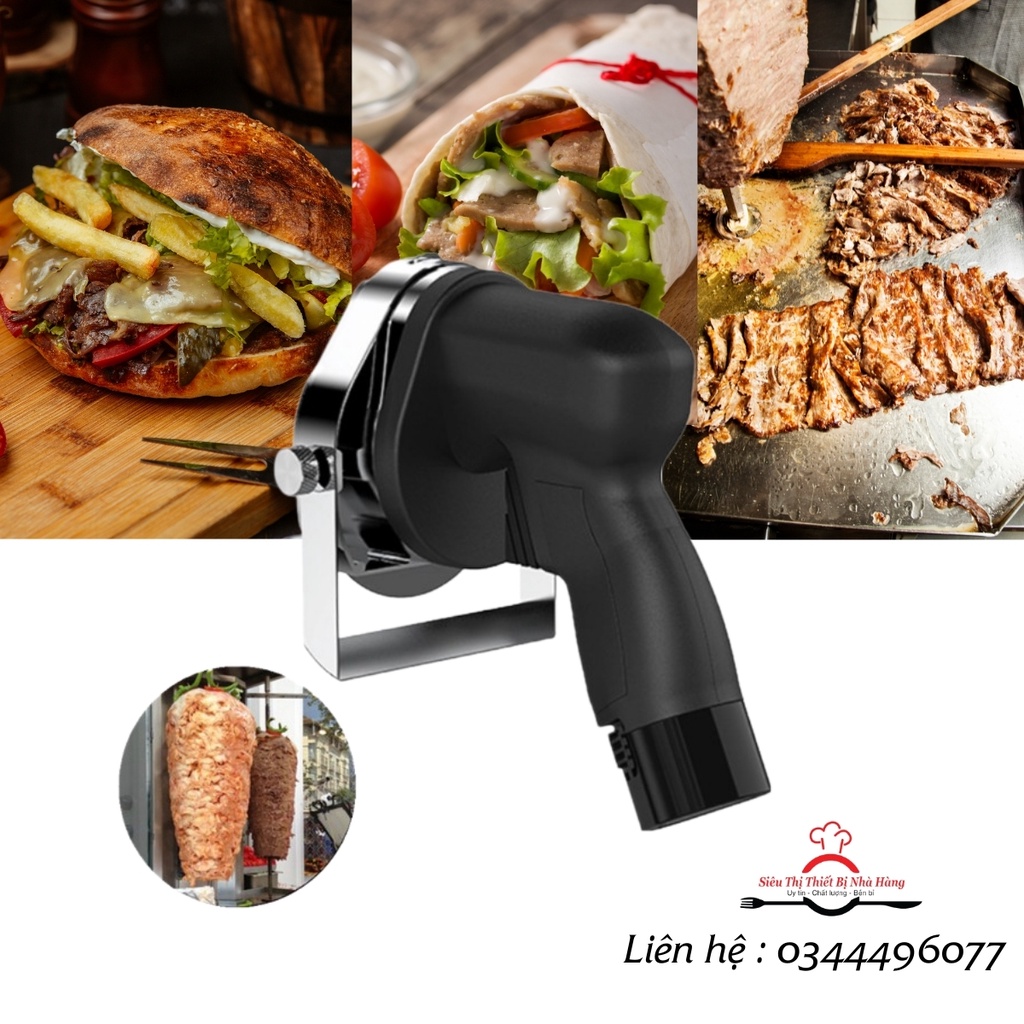 Máy cắt thịt Doner Kebab, Máy thái thịt KS100B không dây