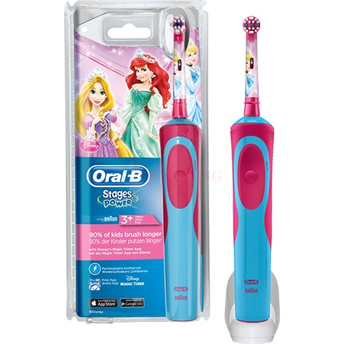 Bàn chải điện trẻ em Oral-B Stages Power 3+ - Hàng nhập khẩu